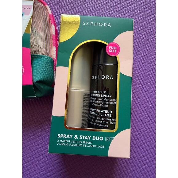 Sephora Makeup Lot Makeup Setting Spray Duo & Skincare Must Haves Set NEW - Picture 3 of 7